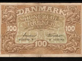 100 Kr Seddel 1940 B