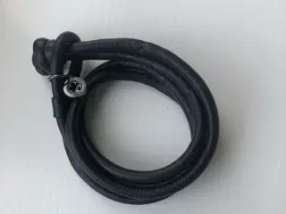 Lynggaard  - sort læderarmbånd