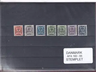 Danmark Samling - AFA 160 - 66 -  Stemplet
