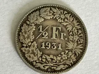 1/2 Franc Switzerland 1931