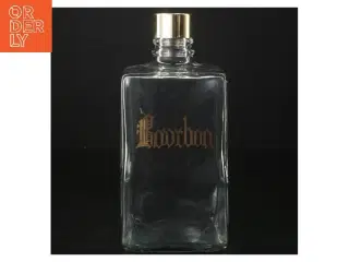 Bourbon flaske med guldlåg (str. 20 cm)