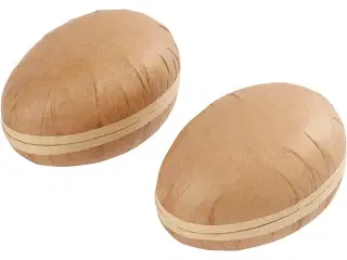 To-delte æg, L: 12 cm, 2stk./ 1 pk.