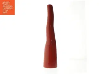 Høj rød vase (str. 40 cm)
