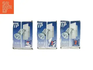 3 stk Væglamper Tip Georgia GU10 halogen 50W fra Tip (str. 120x55 mm)