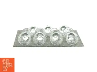 7 snapseglas fra uk (str. 8 CM Ø 45)