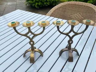 2 smukke messing stager 