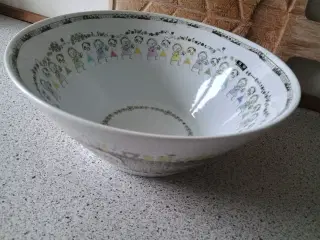 Poul Pava stor skål med motiver