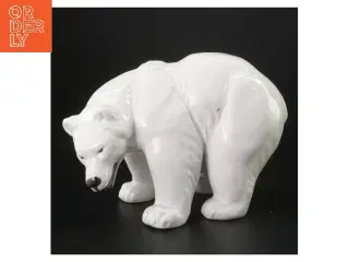 Porcelænsfigur af isbjørn fra Royal Copenhagen (str. 12x11x20 cm)