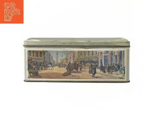 Dekorativ dåse med London-motiver (str. 22,5x9,5 cm)