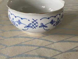 Fattigmands musselmalet sukker/marmelade skåle