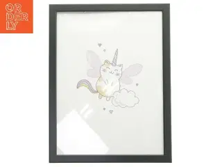 Kat enhjørning plakat (str. 43,5x33,5 cm)