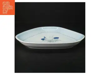 Blå kornblomst Porcelænsfad, Demeter fra B&G (str. 23 x 23 cm)