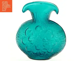 Turkis glasvase (str. 22 x 18 cm)