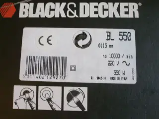 NY Black & Decker vinkelsliber sælges