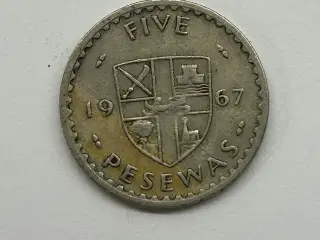 Five Pesewas 1967 Ghana