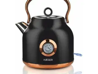 Vandkedel og Elektrisk Tekedel Haeger EK-22B.024A Sort Rustfrit stål 2200 W 1,7 L