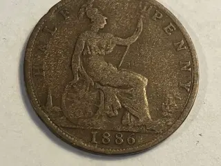 Half Penny 1886 England