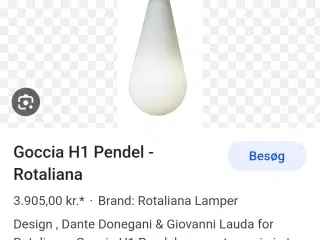 Goccia H1 Pendel - Designer lampe 