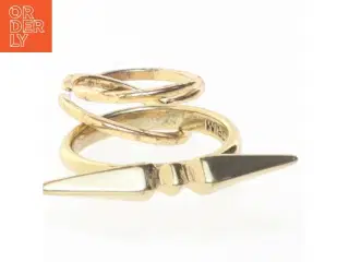 Guldfarvet broche fra Pilgrim (str. 53 mm)