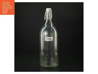 Genbrugsglasflaske med patentlukning fra IKEA (str. H. 28 cm ø. 9 cm)