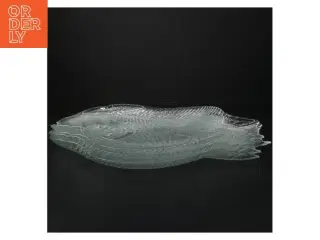 Glasfisk tallerken  (str. 34 x. 26 cm). 4 stk 275