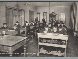 Skolestuen paa Ærø Optagelseshjem - Postkort - Brugt