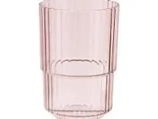 12 stk. Drikkeglas lyserød 40 cl Linea