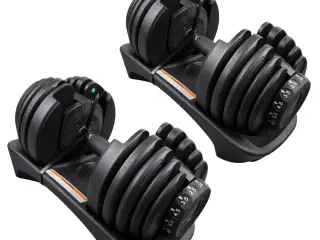 Justerbare håndvægte 2 x 24 kg. Helt nye