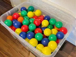 Legebolde i forskellige farver