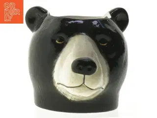 Porcelæns vase (str. 12 cm), bjørnehoved