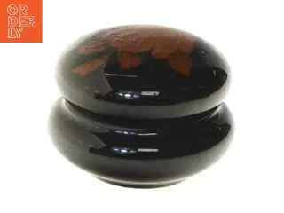 Lille dekorativ beholder med låg (str. 6,5x9 cm)