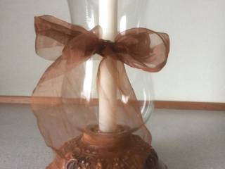 Lysestage i glas