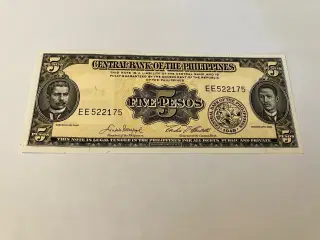 5 Pesos Philippines 1949