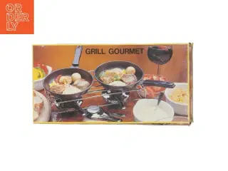 Grill gourmet sæt med pander, brændere og stativ