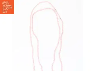 Rosa kvartshalskæde (str. 88 cm)