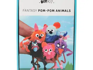 Pompon Dyr Sæt - Kreativ Leg med Garn og Filt
