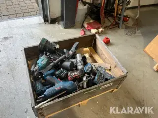 Diverse værktøj og batterier