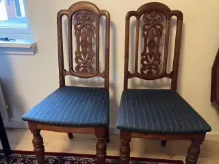 2 egetræs stole