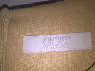 Cocktailkjole, Choice, str. S,  Gul/sand,  8% hør