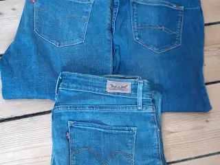 Levi's og Tommy Hilfiger cowboybukser 