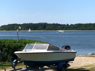 Speedbåd 4 taks 60hk Mariner, powertrim+ Brenderup