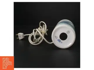 Porcelænslampe med skibsmotiv fra Royal Copenhagen (str. H. 33 cm ø. 10 cm)