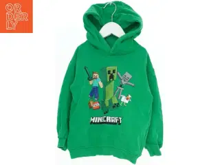 Grøn Minecraft hættetrøje til børn fra H&M (str. 116)