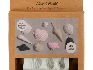 Silikoneform, Konkylie og skaller, H: 1 cm, L: 1-2,8 cm, 1 stk.