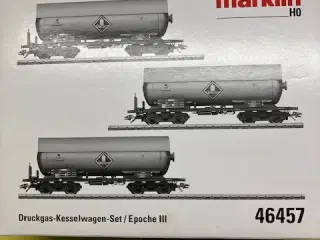 Marklin 46457 DSB Kosangas Tankvognsæt 3 stk H0 So