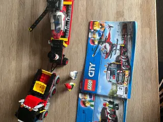 Lego 60183 transporter til tung gods og helikopter