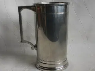 Ølkrus af tin