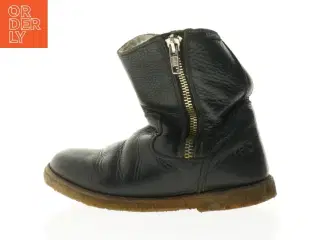 Sorte læderstøvler fra Rap (str. Udvendig sal 20 cm)