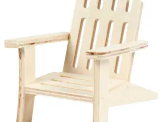 Elegant Havestol i Lyst Træ til Have og Terrasse