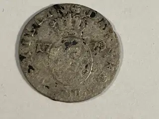 2 Skilling 1779 - Dårlig stand